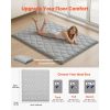 Japanese Tatami Mat, Queen Size Foldable Japanese Tatami Mattress, Futon Mattress with Storage Bag & Fastener, 9-Layer Floor Mat for Sleeping
